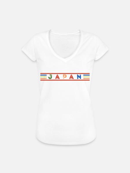 Japan - Frauen Vintage T-Shirt - Weiß