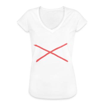 I am Fine Depressionen lächeln aufsetzen - Frauen Vintage T-Shirt - Weiß - Vorne
