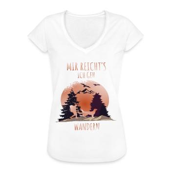 Mir Reichts ich geh wandern - Frauen Vintage T-Shirt - Weiß - Vorne