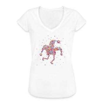 Narrenkappe Karneval Fasching Konfetti Geschenk - Frauen Vintage T-Shirt - Weiß - Vorne