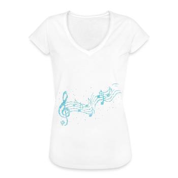 Musical Musik Chor Musikverein Singen - Frauen Vintage T-Shirt - Weiß - Vorne