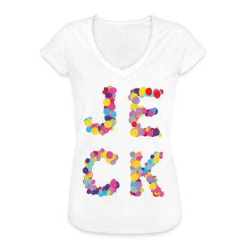 Jeck Jecken Karnevalist Fasching Karneval - Frauen Vintage T-Shirt - Weiß - Vorne