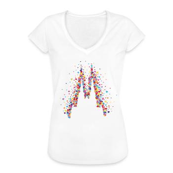 Kölner Dom Köln Cologne Kölle Karneval Konfetti - Frauen Vintage T-Shirt - Weiß - Vorne