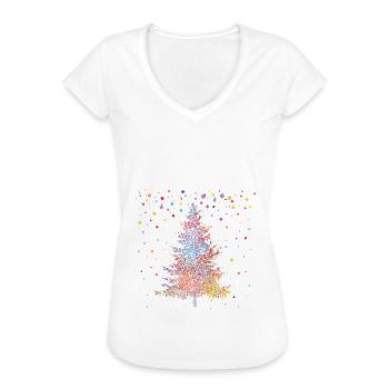 Karneval Fasching Konfetti Weihnachtsmuffel - Frauen Vintage T-Shirt - Weiß - Vorne