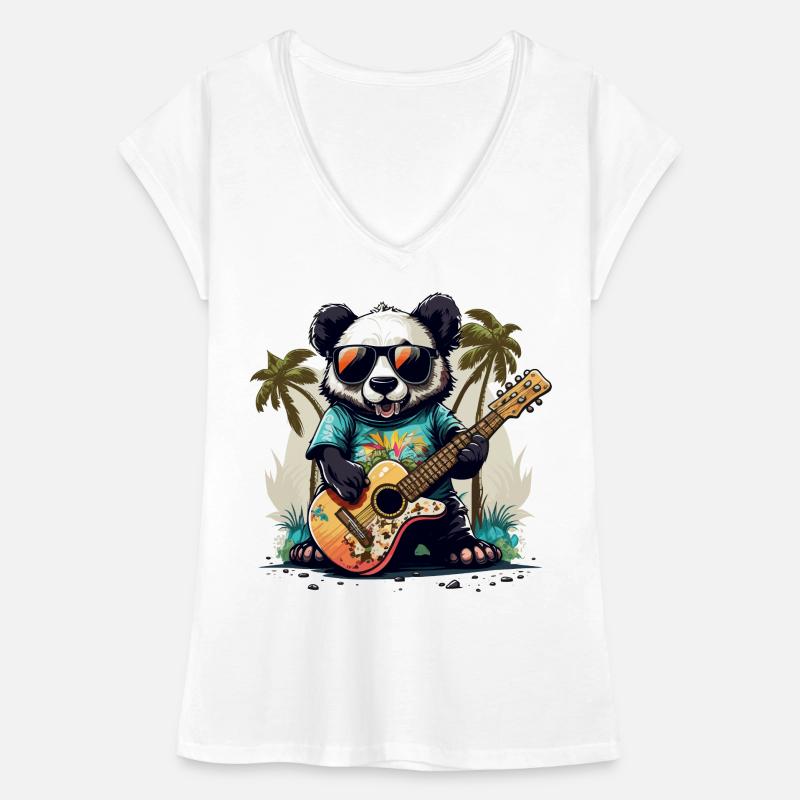 Cool Panda T-shirt vintage Femme