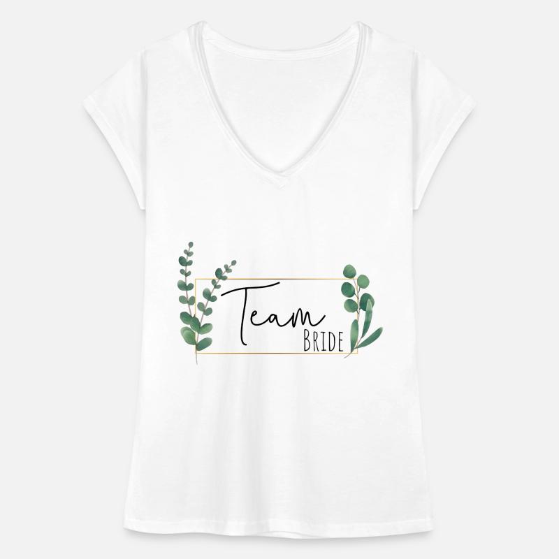 Greenery Eucalyptus Frame - Team Bride Women's Vintage T-Shirt