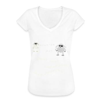 Denk mal außerhalb des Pferchs. - Frauen Vintage T-Shirt - Weiß - Vorne