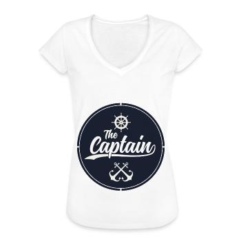capitaine - T-shirt vintage Femme - blanc - Devant - Danielle (179cm)