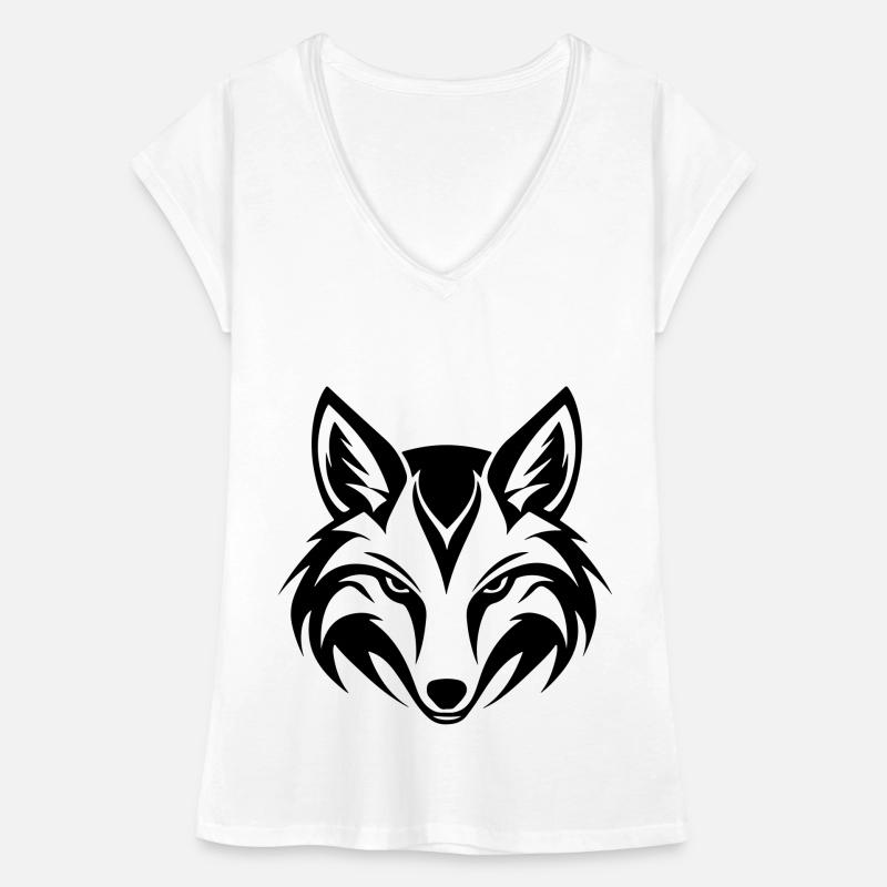 Fuchs Kopf Frauen Vintage T-Shirt