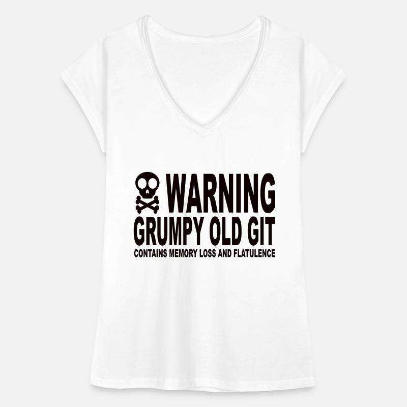 Warning Grumpy Old Git Frauen Vintage T-Shirt