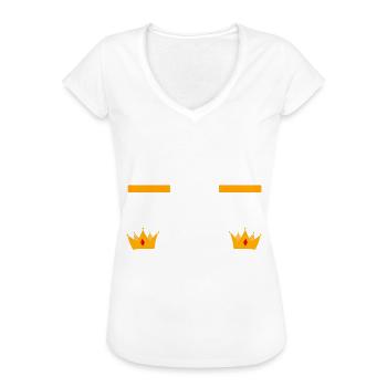 Putzfrau Königin Reinigen - Frauen Vintage T-Shirt - Weiß - Vorne