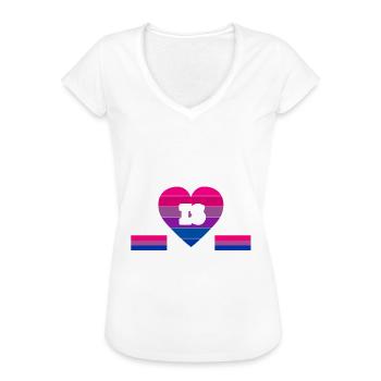 Bisexuell LGBTQ+ Gleichberechtigung - Frauen Vintage T-Shirt - Weiß - Vorne
