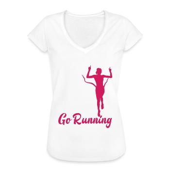 Gute Mädchen Kommen In Den Himmel Schlechte - Frauen Vintage T-Shirt - Weiß - Vorne