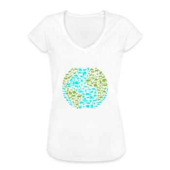 Earth Day Everyday - Frauen Vintage T-Shirt - Weiß - Vorne