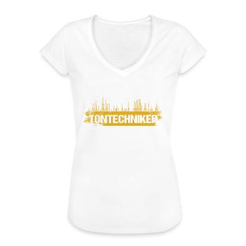 Tontechniker Bevor Du Fragst Ja Das Muss So Laut - Frauen Vintage T-Shirt - Weiß - Vorne