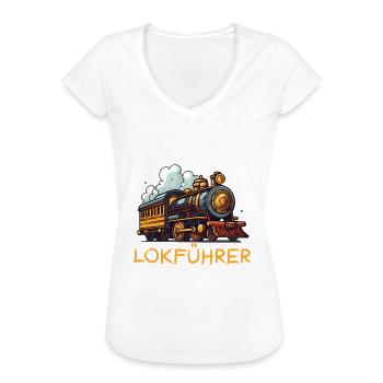 Eisenbahner - Frauen Vintage T-Shirt - Weiß - Vorne