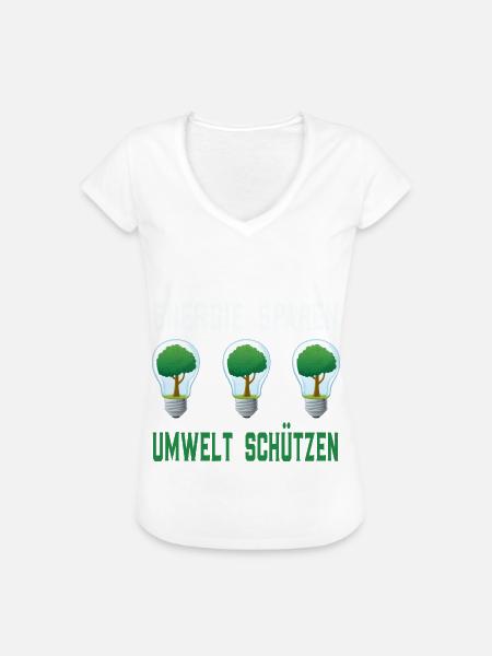 Energie sparen Umwelt schützen - Frauen Vintage T-Shirt -
