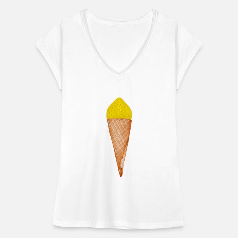 Crème glacée au citron T-shirt vintage Femme