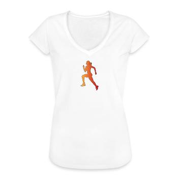 Jogger - Jogging - Running - Women's Vintage T-Shirt - white - Front - Danielle (179cm)