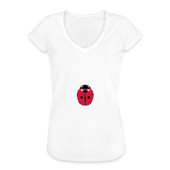 lieveheersbeestje - Vrouwen Vintage T-shirt - wit - Voor