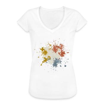 Puzzle - Frauen Vintage T-Shirt - Weiß - Vorne