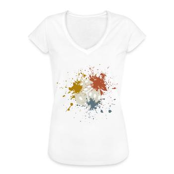 Würfel Casino - Frauen Vintage T-Shirt - Weiß - Vorne