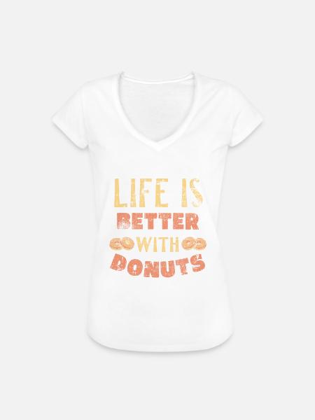Donut - Frauen Vintage T-Shirt -