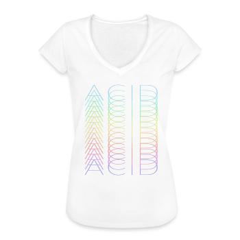 Acid Acid Acid - Frauen Vintage T-Shirt - Weiß - Vorne