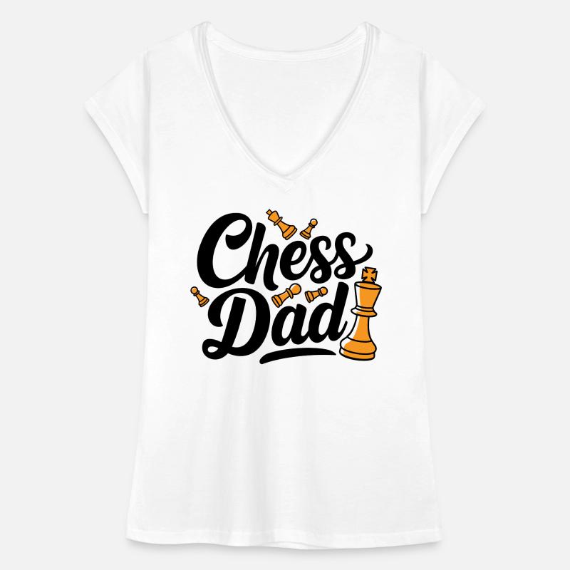Chess Dad Schach Spruch Zitat Frauen Vintage T-Shirt