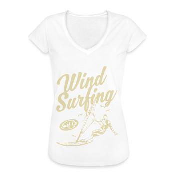 Wind Surfing 1- Wind Surfen - Frauen Vintage T-Shirt - Weiß - Vorne