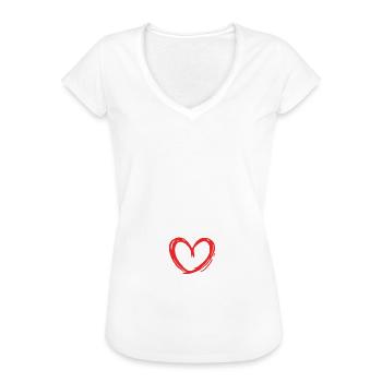 Zum Ersten Mal Mami Werdende Mutter 2021 - Frauen Vintage T-Shirt - Weiß - Vorne