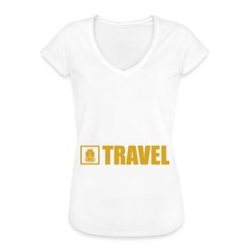 Reisen - Frauen Vintage T-Shirt - Weiß - Vorne