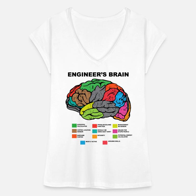 Engineers Brain Engineer Brain Engineers Uni Women's Vintage T-Shirt