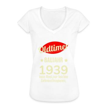 Oldtimer Baujahr 1939 Kein Rost Leicht Gebraucht - Frauen Vintage T-Shirt - Weiß - Vorne