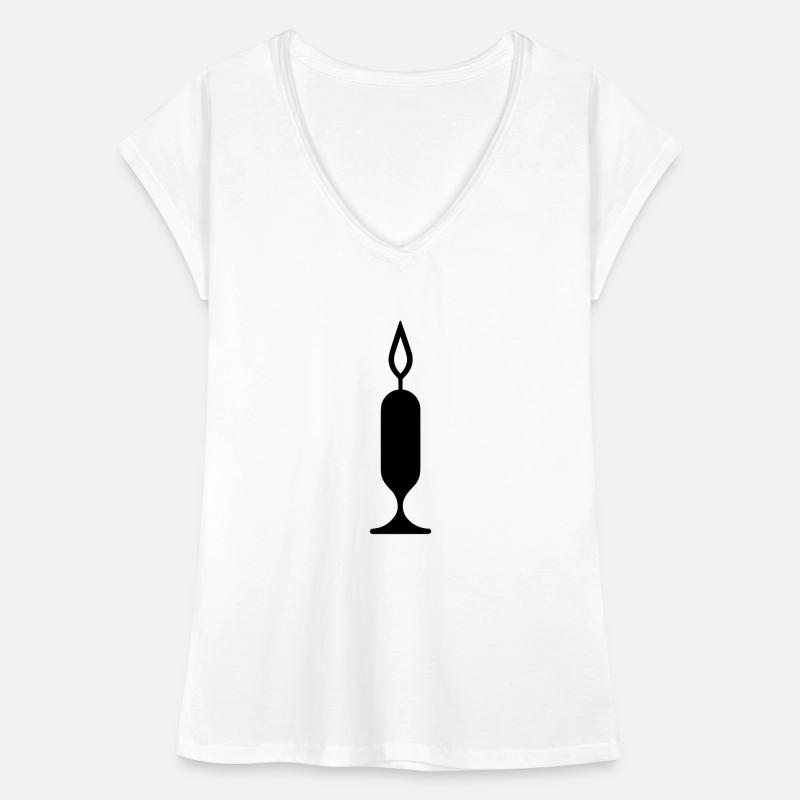 Kaars Vrouwen Vintage T-shirt