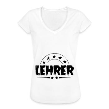Lehrer Beruf - Frauen Vintage T-Shirt - Weiß - Vorne - Danielle (179cm)