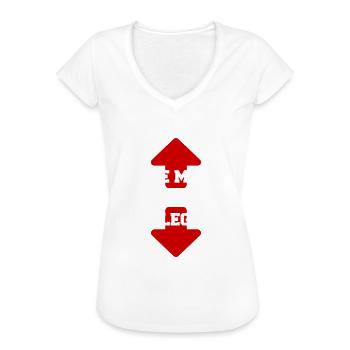 Mann Penis versaut pervers Hose lustig Humor - Frauen Vintage T-Shirt - Weiß - Vorne