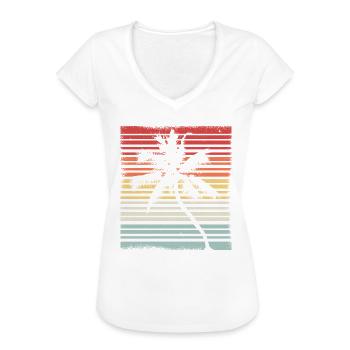 Kokosnuss Retro Vintage Cooles Geschenk - Frauen Vintage T-Shirt - Weiß - Vorne