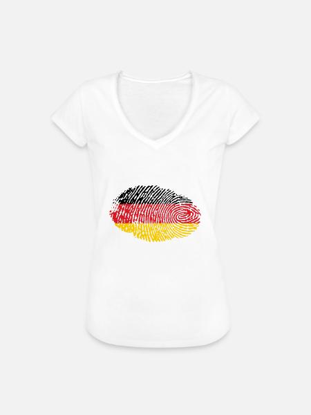 Deutschland - Frauen Vintage T-Shirt - Weiß