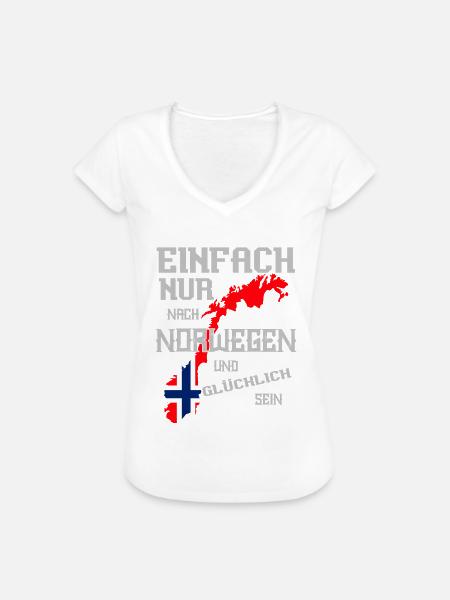 Norwegen - Frauen Vintage T-Shirt - Weiß