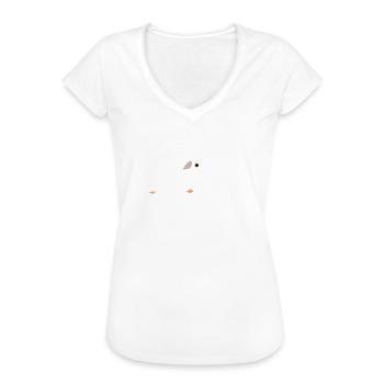 Meerschweinchen - Frauen Vintage T-Shirt - Weiß - Vorne
