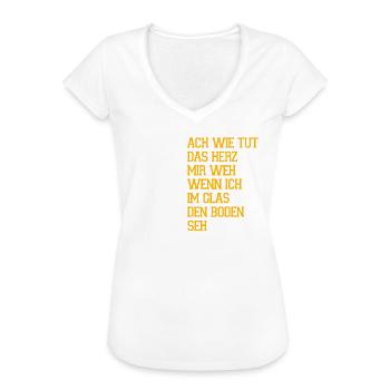 Bier Spruch Maßkrug Maßbier - Frauen Vintage T-Shirt - Weiß - Vorne