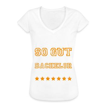 So sieht nur ein Bachelor aus Bachelor Abschluss - Frauen Vintage T-Shirt - Weiß - Vorne