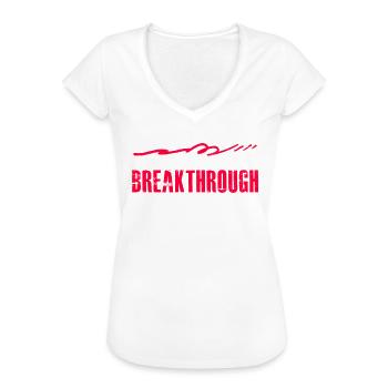 Mental Health Break Through Awareness Mentale - Frauen Vintage T-Shirt - Weiß - Vorne