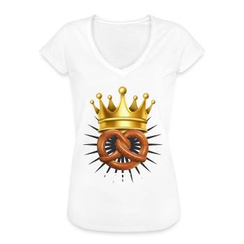 Bretzel König Bretzel Brezn Bayern - Frauen Vintage T-Shirt - Weiß - Vorne