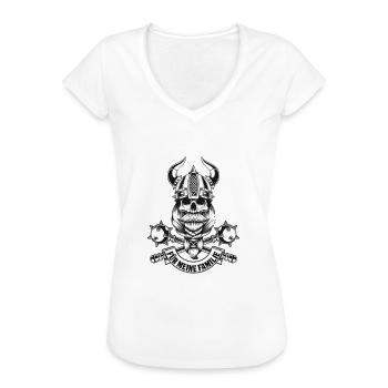 Wikinger Papa Vater Vatertag Familie Walhalla - Frauen Vintage T-Shirt - Weiß - Vorne