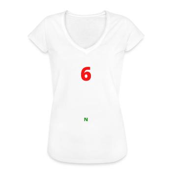 65432N1 Motorrad Geschwindigkeit - Frauen Vintage T-Shirt - Weiß - Vorne