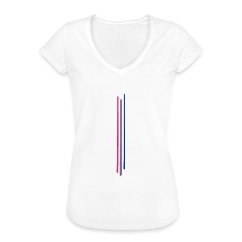 Subtle Bisexual Pride, Bi Flag, Pride Month - Frauen Vintage T-Shirt - Weiß - Vorne