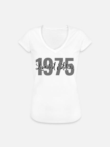 Limited edition 1975 - Frauen Vintage T-Shirt - Weiß