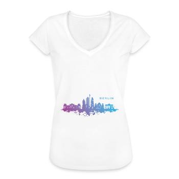 Colorful Berlin Motiv - Geschenkidee - Frauen Vintage T-Shirt - Weiß - Vorne